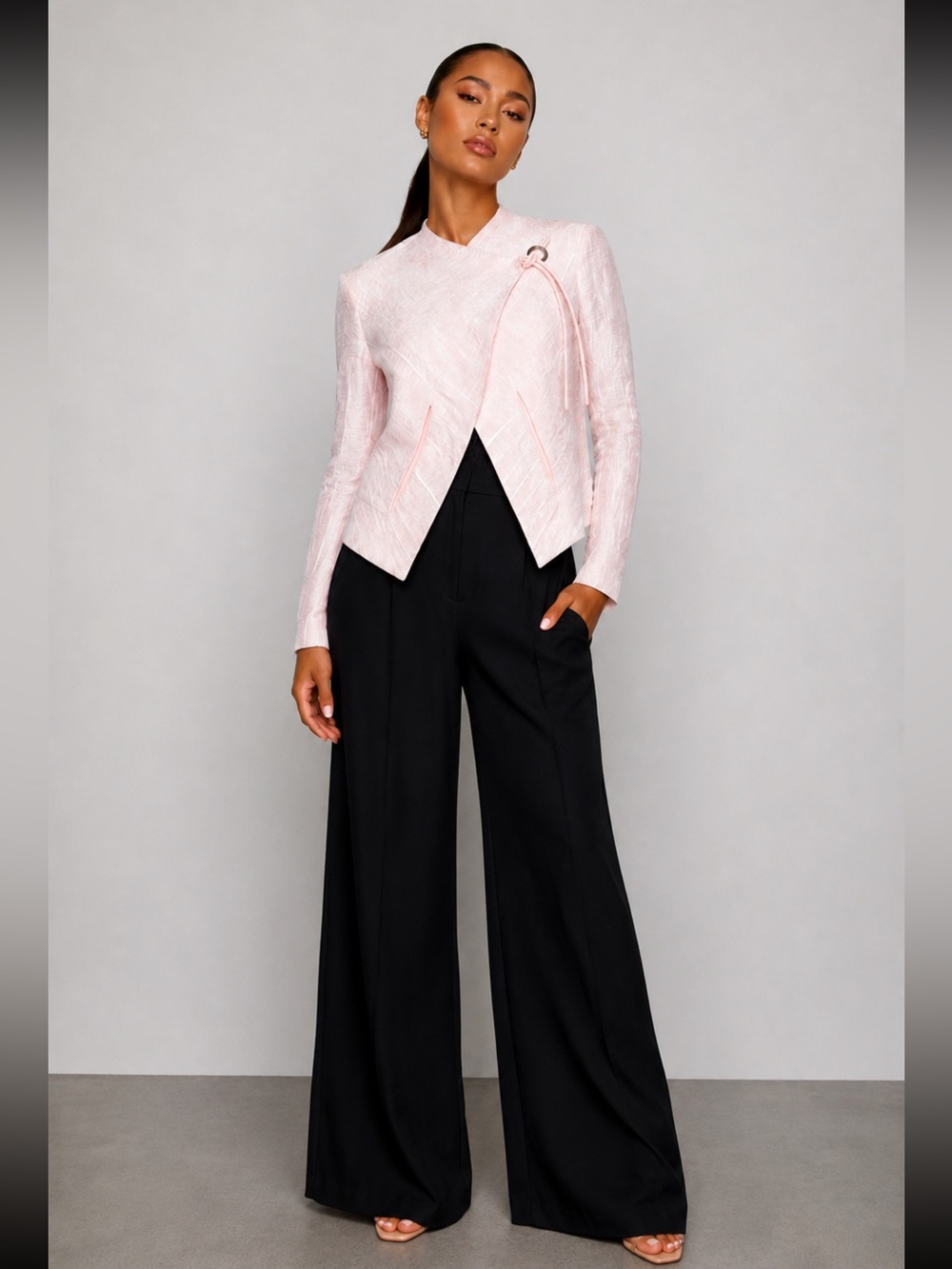 $250 NWT Authentic Emporio Armani Blazer in pastel pink SZ 8 (42IT)